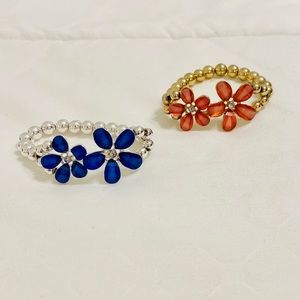 Justice Girls Flower Bracelets